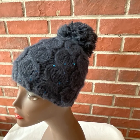 •Grevi Firenze Alpaca Beanie Pompom Cable Hat O/S Made in Italy - Picture 5 of 11
